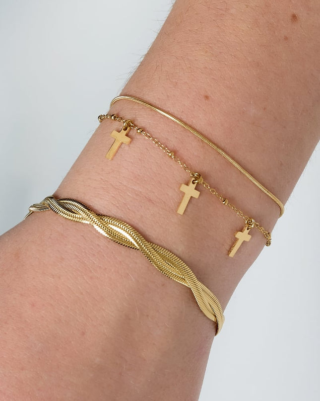   Charm Bracelets Cross Casual Daily Simple Series Women's jewelry